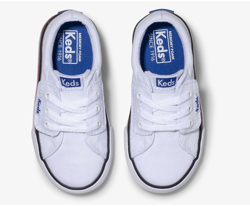 Tenis Keds Niña Blancos - Jump Kick Jr. Lona - 3129-QYDXA